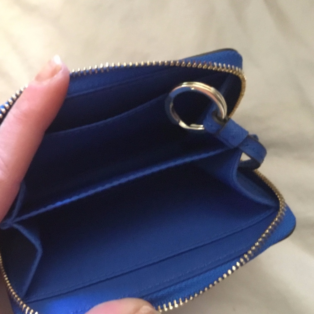 NWT TORY BURCH Robinson Floral Mini Wallet&KeyRing - Picture 8 of 8